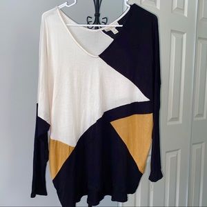 Dana BUCHMAN m medium top tunic blouse batwing